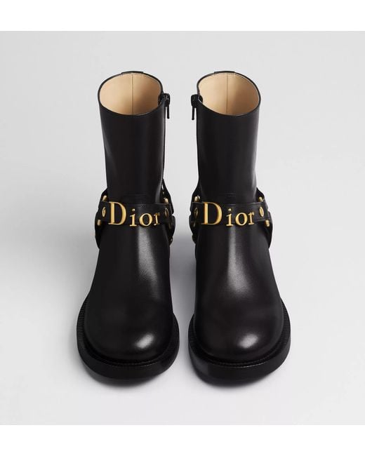 Dior Black Bolt Ankle Boot