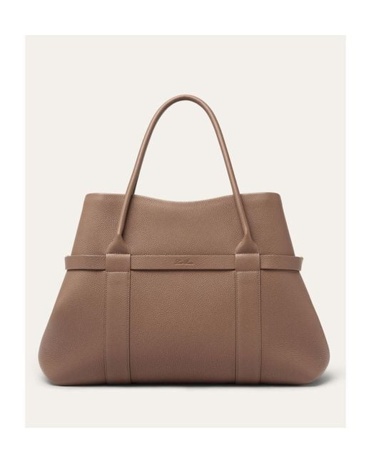 Loro Piana Brown Ghiera Large Tote Bag