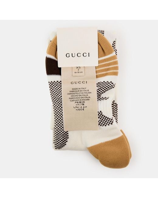 Gucci White Logo Socks