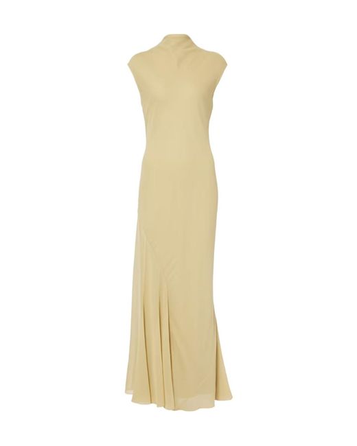 TOVE Metallic Erin Silk Chiffon Maxi Dress