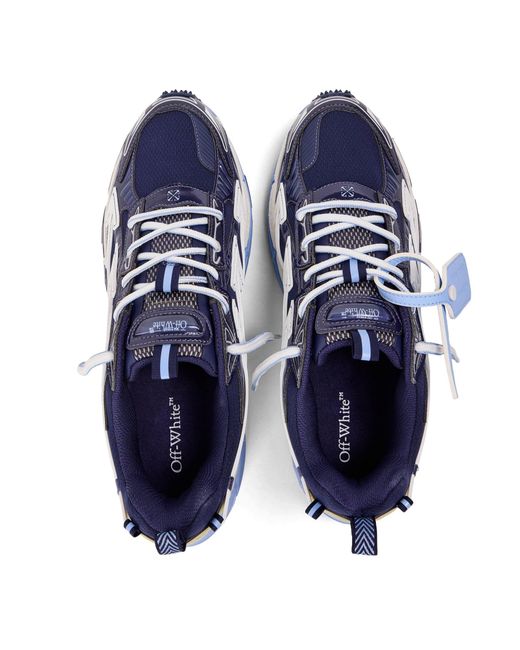 Off-White c/o Virgil Abloh Blue Retro-Inspired Comfort Sneakers for men
