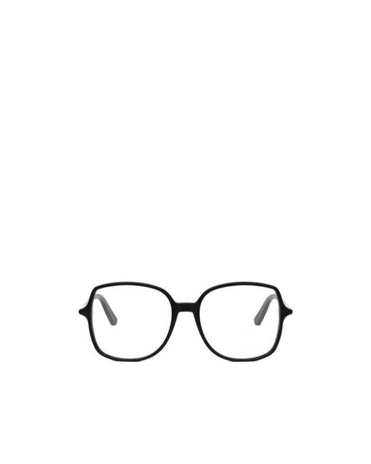 Dior White Eyewear Square Frame Glasses for men