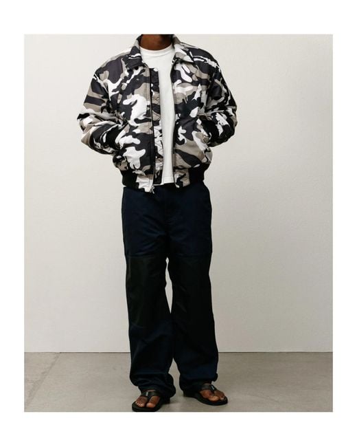 Stussy Black Flight Bomber for men