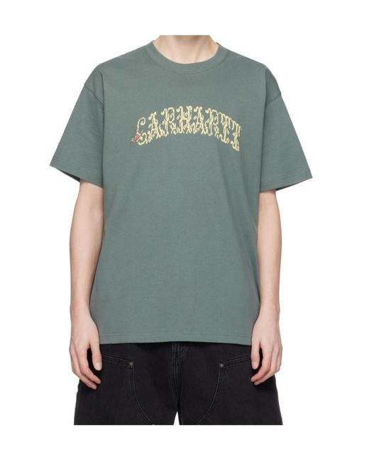 Carhartt Green Monogram T-Shirt for men