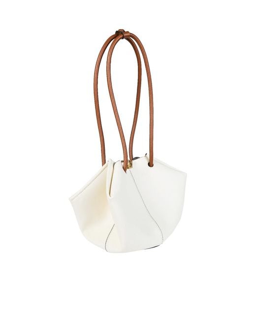 Coccinelle White Kamy Logo Lettering Shoulder Bag