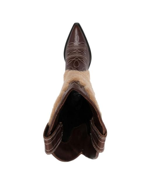 Sonora Boots Brown Embroidered Boots