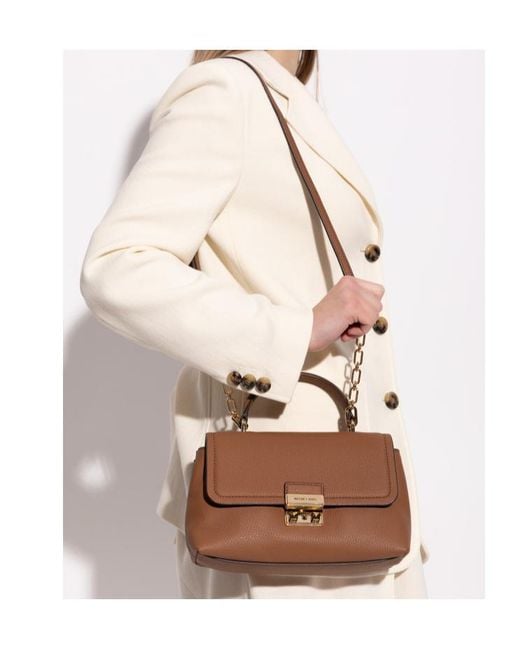MICHAEL Michael Kors Brown Tribeca Chain-Detail Crossbody Bag