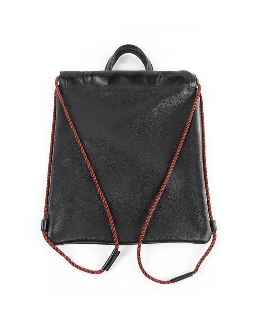 Gucci Black Logo Drawstring Backpack