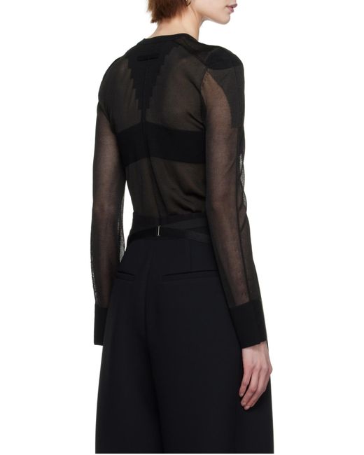Jean Paul Gaultier Black The Logo Knitted Jumper