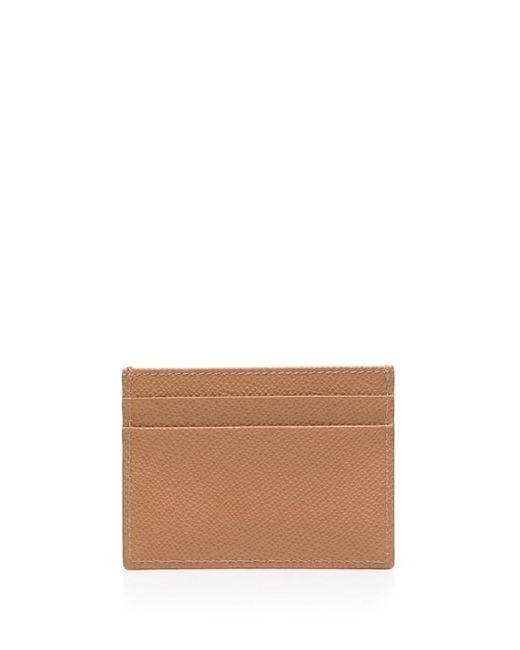 Dolce & Gabbana White Logo Plaque Cardholder for men