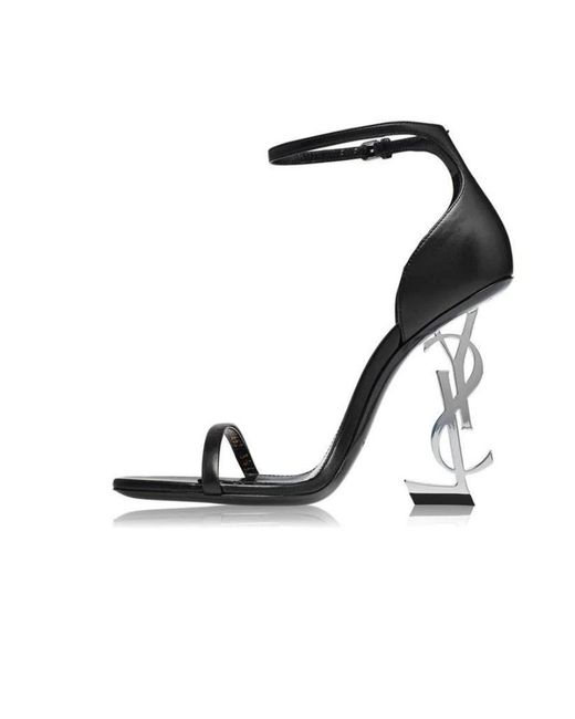 Saint Laurent White Opyum High-Heeled Sandals