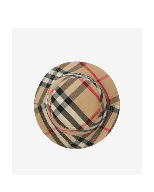 Burberry Black Checked Reversible Bucket Hat for men