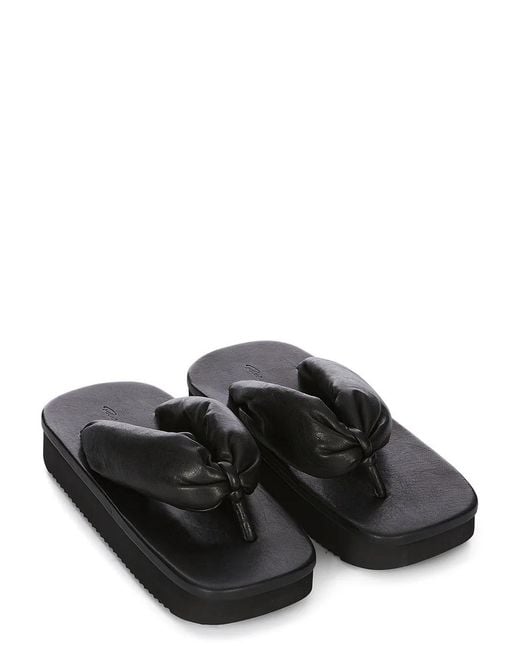 Rick Owens Black Hollywood Flip Flops for men