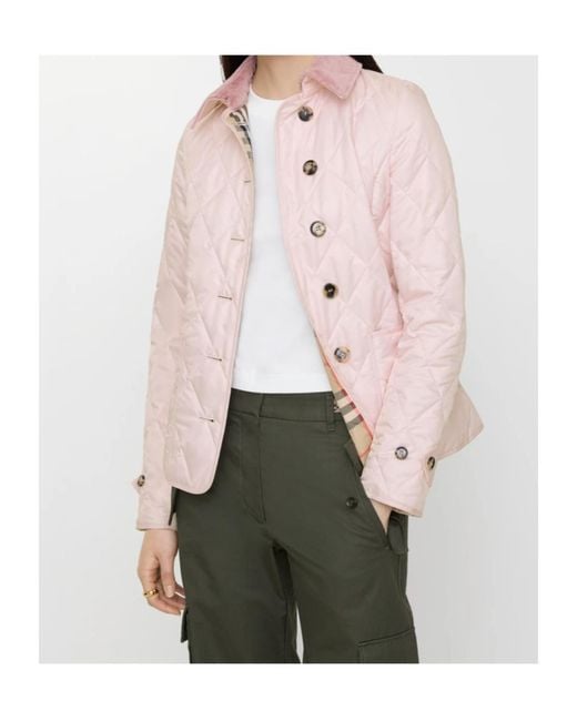 Burberry Pink Fernleigh Jacket Mallow