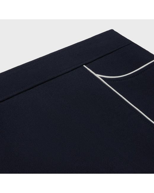 Céline Blue Trapeze Mini Skirt