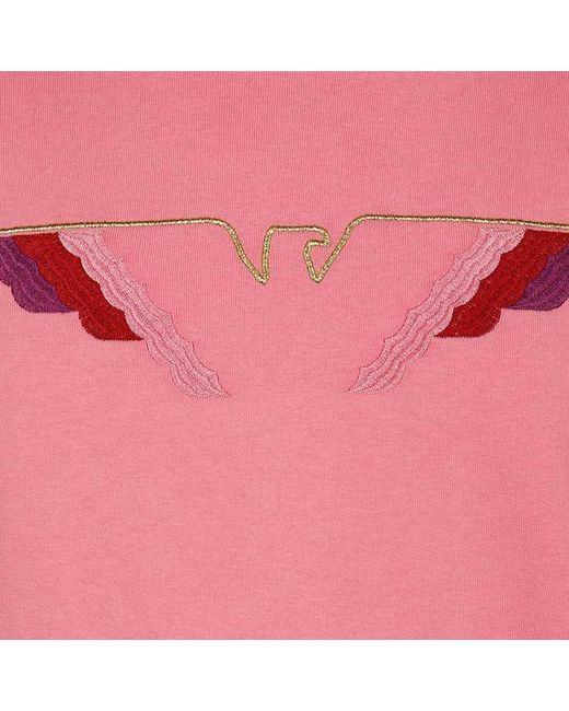 Emporio Armani Pink Round-Necked Sweater