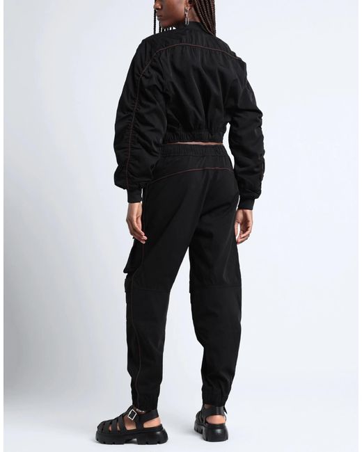 DIESEL Black Plain Colour Casual Trouser