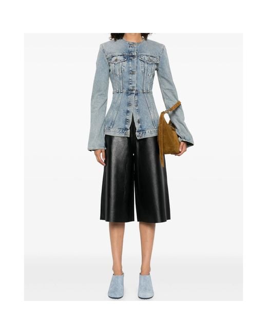 Haikure Blue Button Denim Jacket
