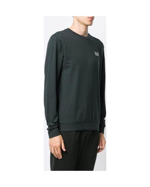 EA7 Green Printed Logo Sweatshirt for men