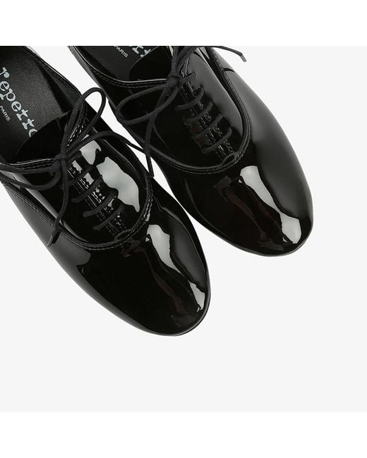 Repetto Black Round-Headed Business Dress Shoes