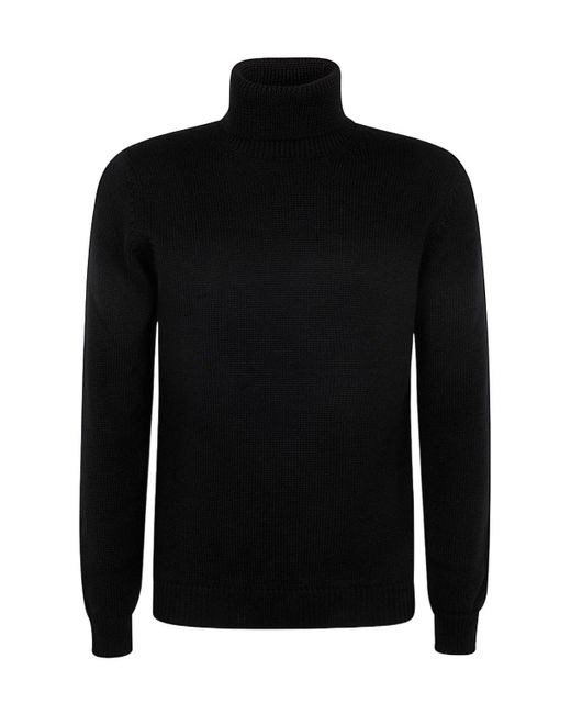 Nuur Black Long-Sleeved Sweater for men