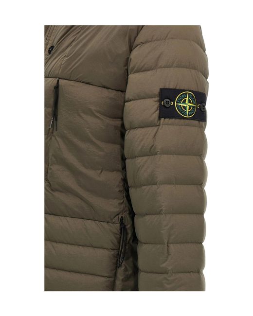 Stone Island Green 'seamless Tunnel Nylon Down-tc' Down Jacket for men