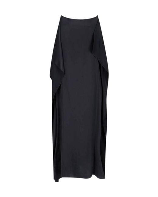 The Row Black Kilo Draped Dress