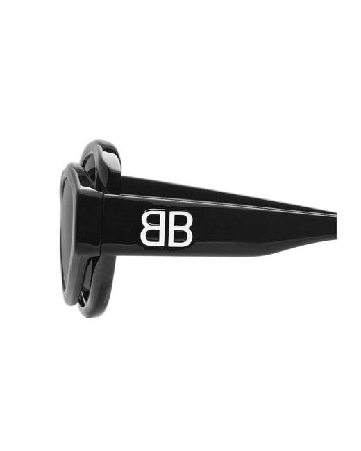 Balenciaga Black Eyewear Superbusy Round-Frame Sunglasses