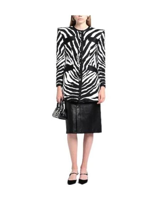 Dolce & Gabbana Black Zebraprint Jacket