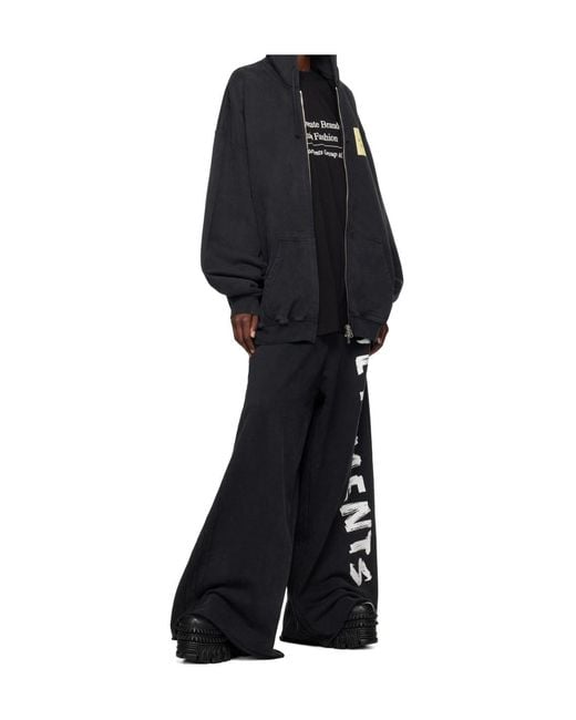 Vetements Black X New Rock Collaboration Lace-Up Mid-Calf Boots for men