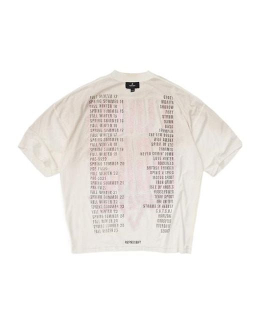 Represent White Reversible Living Legacy Tour T-Shirt for men