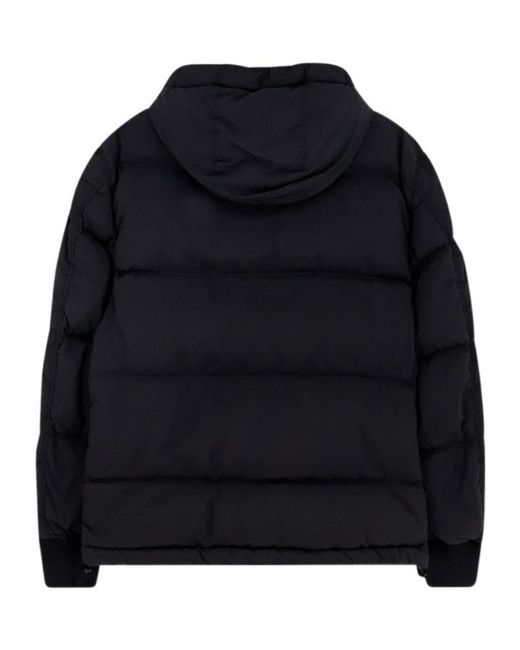 Stone Island Black Logo Patch Zipped Jacket for men