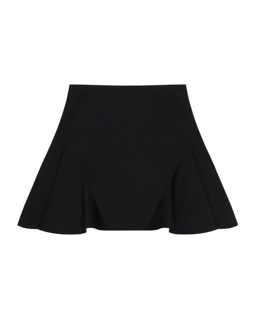 Givenchy Black Wool Mini Skirt