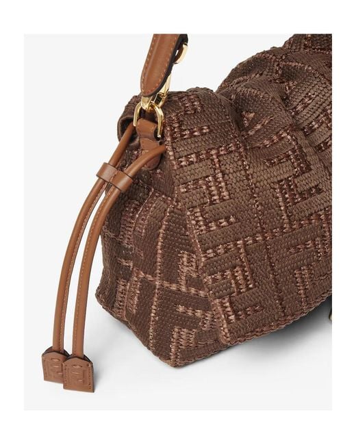Fendi Brown Mamma Baguette Medium Tote Bag
