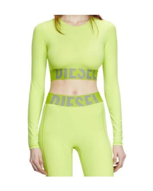 DIESEL Green Melissa-D-Pop Cropped Top