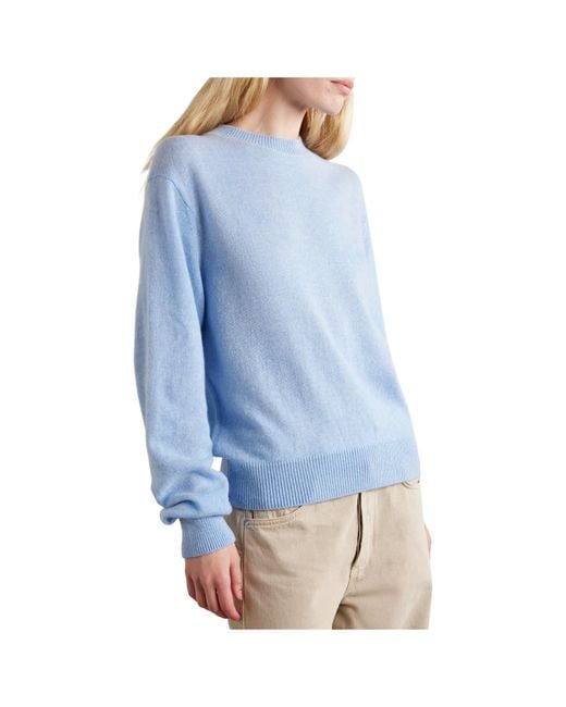 The Elder Statesman Blue Tranquility Cashmere Sweater