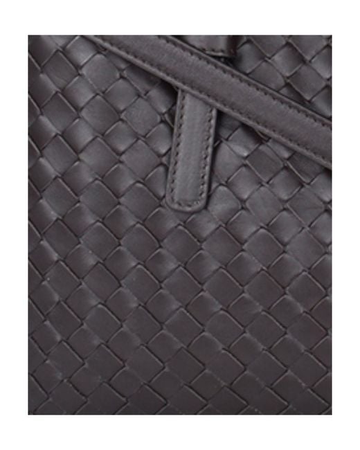 Bottega Veneta Black Logo Woven Handbag