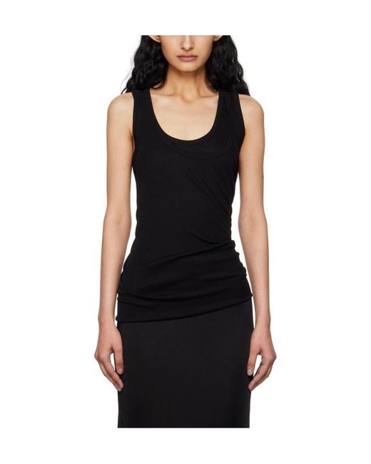 Helmut Lang Black Layered Vest