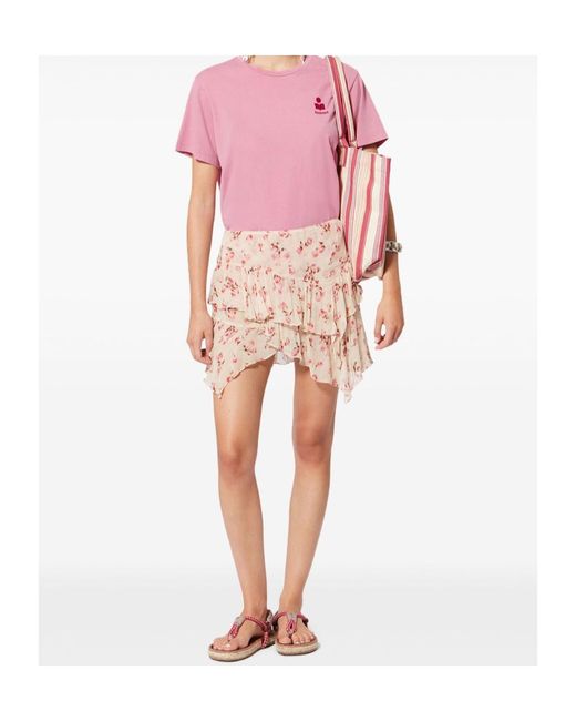 Isabel Marant Pink Isabel Marant Étoile Aby Crewneck T-Shirt