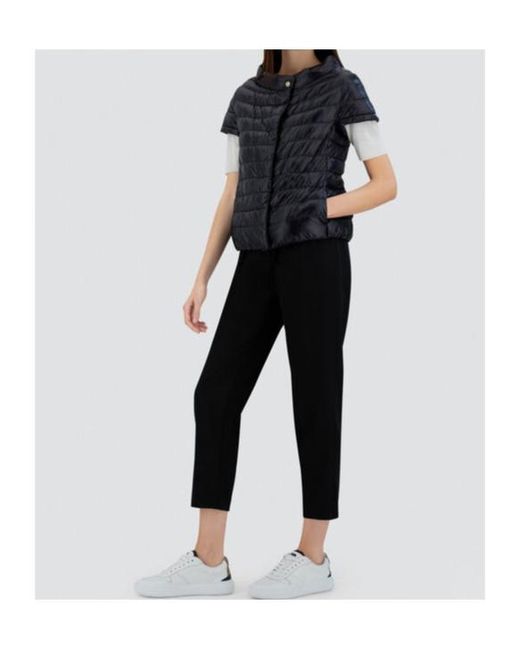Herno Black Greta Short-Sleeved Puffer Jacket