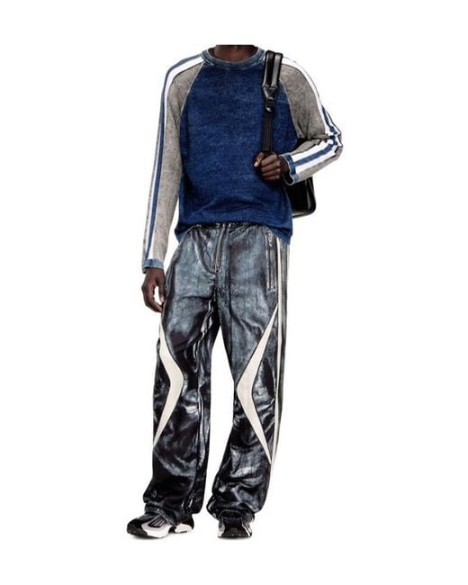 DIESEL Blue K-Hero Pullover for men