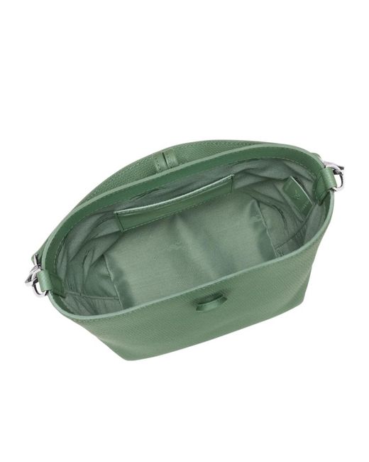 Longchamp Green Le Roseau Xs Bucket Bag