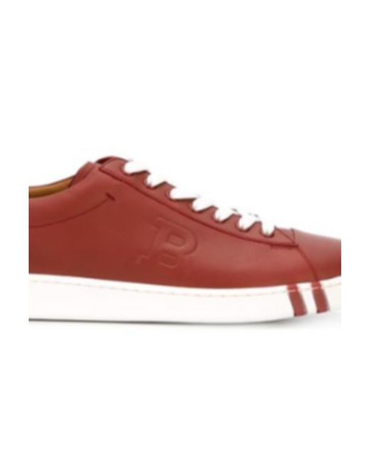 Bally Red Logo Details Casual Sports Shoes for men