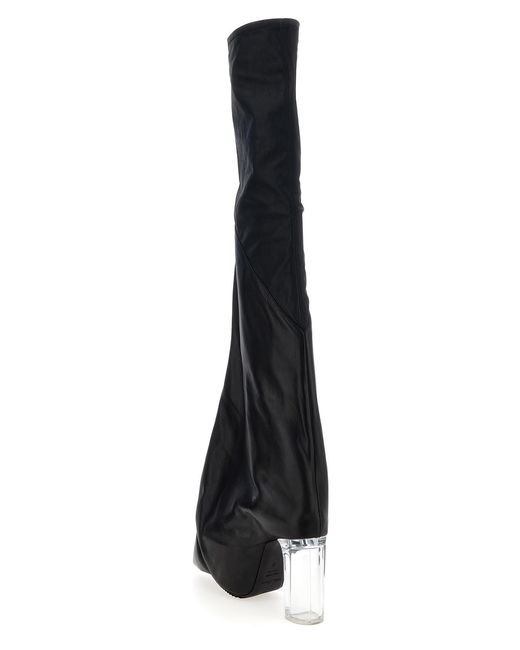 Rick Owens Black 'Taco Kiss' Boots