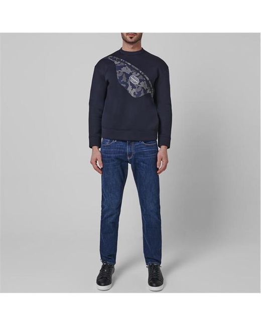 Emporio Armani Blue Logo Jeans for men