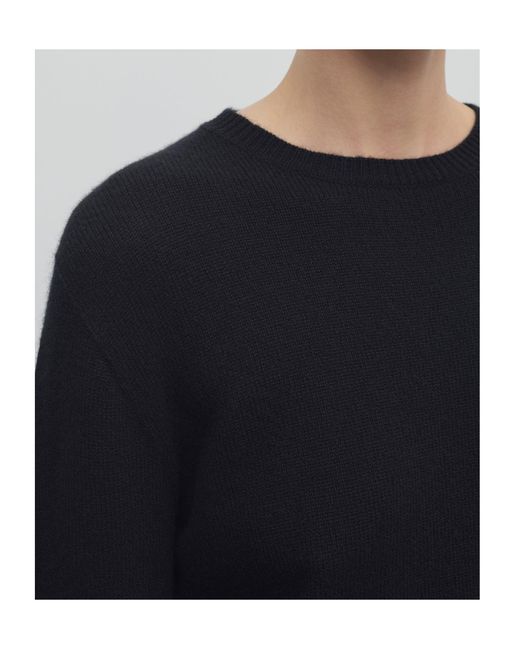 The Row Black Long-Sleeved Sweater