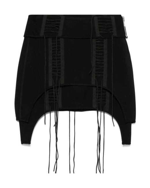 Helmut Lang Black Aviator Skirt