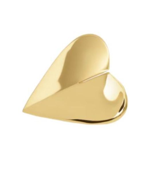 Alaïa Metallic Alaïa Le Coeur Mini Torn Earrings