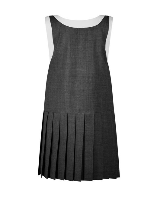 Miu Miu Black Logo Mini Dress