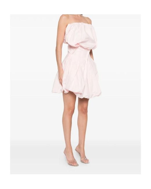 Magda Butrym Pink Strapless Gathered Dress